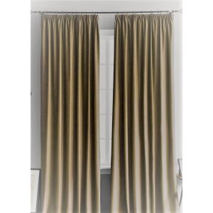 Шторы готовые блекаут бежево-желтые однотонные 200*260 2шт.